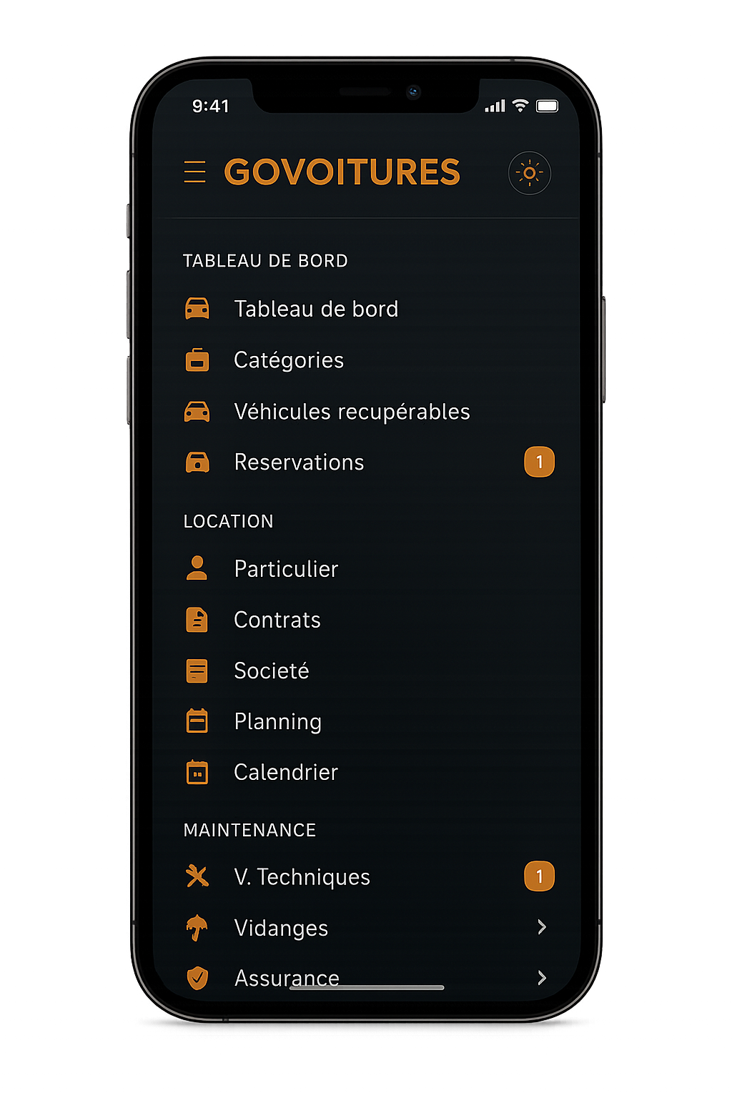 mobile app govoitures